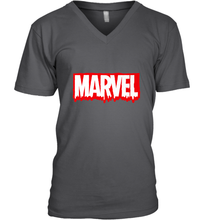 Load image into Gallery viewer, Marvel Logo Melting Letters Halloween Men's V-Neck
