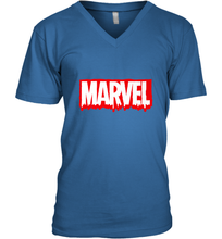 Load image into Gallery viewer, Marvel Logo Melting Letters Halloween Men's V-Neck
