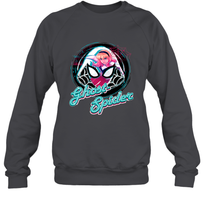 Load image into Gallery viewer, Marvel Rising Secret Warriors Ghost Spider Portrait Badge Crewneck Sweatshirt
