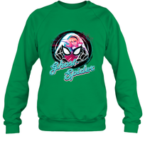 Load image into Gallery viewer, Marvel Rising Secret Warriors Ghost Spider Portrait Badge Crewneck Sweatshirt
