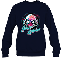 Load image into Gallery viewer, Marvel Rising Secret Warriors Ghost Spider Portrait Badge Crewneck Sweatshirt

