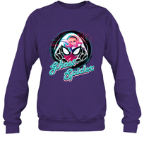 Load image into Gallery viewer, Marvel Rising Secret Warriors Ghost Spider Portrait Badge Crewneck Sweatshirt
