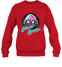 Load image into Gallery viewer, Marvel Rising Secret Warriors Ghost Spider Portrait Badge Crewneck Sweatshirt
