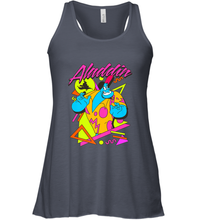 Load image into Gallery viewer, Disney Aladdin Genie In A Shirt Retro Abstract Women's Racerback Tank
