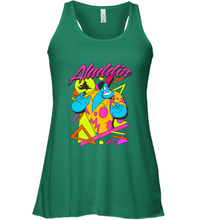 Load image into Gallery viewer, Disney Aladdin Genie In A Shirt Retro Abstract Women's Racerback Tank
