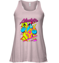 Load image into Gallery viewer, Disney Aladdin Genie In A Shirt Retro Abstract Women's Racerback Tank
