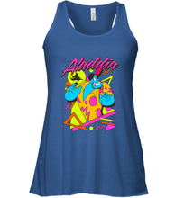 Load image into Gallery viewer, Disney Aladdin Genie In A Shirt Retro Abstract Women's Racerback Tank
