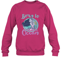Load image into Gallery viewer, Disney Moana Born To Be In The Ocean Painted Crewneck Sweatshirt
