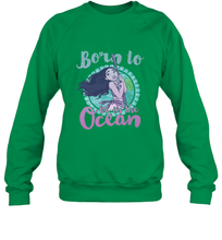 Load image into Gallery viewer, Disney Moana Born To Be In The Ocean Painted Crewneck Sweatshirt
