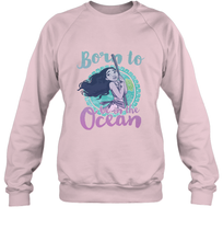Load image into Gallery viewer, Disney Moana Born To Be In The Ocean Painted Crewneck Sweatshirt
