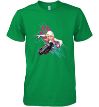 Load image into Gallery viewer, Marvel Rising Secret Warriors Ghost Spider Action Pose Men's Premium T-Shirt
