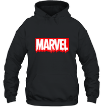 Load image into Gallery viewer, Marvel Logo Melting Letters Halloween Hooded Sweatshirt
