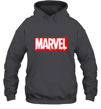 Load image into Gallery viewer, Marvel Logo Melting Letters Halloween Hooded Sweatshirt
