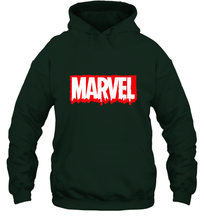 Load image into Gallery viewer, Marvel Logo Melting Letters Halloween Hooded Sweatshirt
