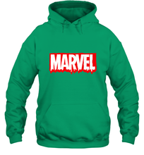 Load image into Gallery viewer, Marvel Logo Melting Letters Halloween Hooded Sweatshirt
