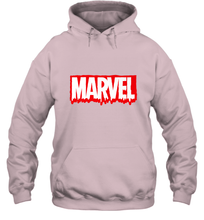 Load image into Gallery viewer, Marvel Logo Melting Letters Halloween Hooded Sweatshirt
