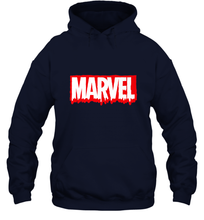 Load image into Gallery viewer, Marvel Logo Melting Letters Halloween Hooded Sweatshirt
