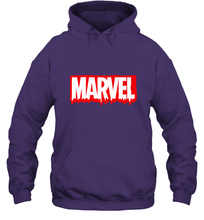 Load image into Gallery viewer, Marvel Logo Melting Letters Halloween Hooded Sweatshirt
