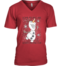 Load image into Gallery viewer, Disney Frozen Olaf Some People Are Worth Melting For Men's V-Neck
