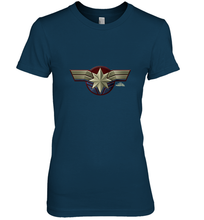 Load image into Gallery viewer, Marvel Captain Marvel Movie Chest Symbol Women's Premium T-Shirt
