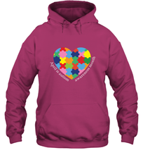 Load image into Gallery viewer, April is autism awareness month T shirt Hooded Sweatshirt
