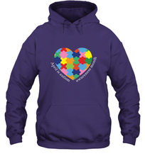 Load image into Gallery viewer, April is autism awareness month T shirt Hooded Sweatshirt
