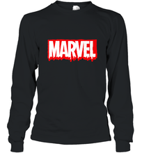 Load image into Gallery viewer, Marvel Logo Melting Letters Halloween Long Sleeve T-Shirt
