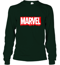 Load image into Gallery viewer, Marvel Logo Melting Letters Halloween Long Sleeve T-Shirt
