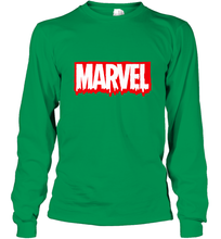 Load image into Gallery viewer, Marvel Logo Melting Letters Halloween Long Sleeve T-Shirt
