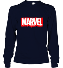Load image into Gallery viewer, Marvel Logo Melting Letters Halloween Long Sleeve T-Shirt
