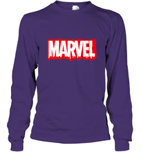 Load image into Gallery viewer, Marvel Logo Melting Letters Halloween Long Sleeve T-Shirt
