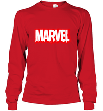 Load image into Gallery viewer, Marvel Logo Melting Letters Halloween Long Sleeve T-Shirt
