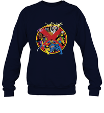 Load image into Gallery viewer, Marvel X Men Animated Series Logo Retro 90s Crewneck Sweatshirt
