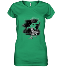 Load image into Gallery viewer, Disney Lion King Young Simba Star Gazing Women's V-Neck T-Shirt

