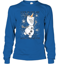 Load image into Gallery viewer, Disney Frozen Olaf Some People Are Worth Melting For Long Sleeve T-Shirt
